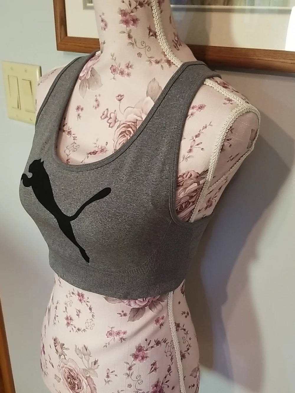 Puma Gray Sports Bra - Picture 3 of 6